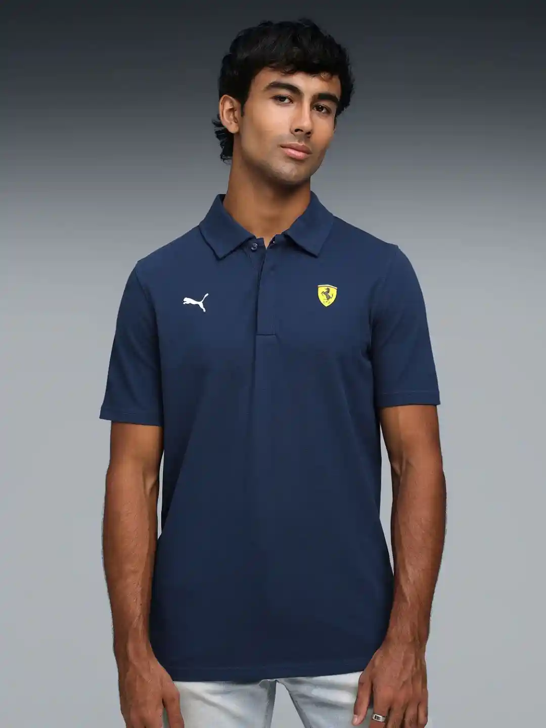 Buy PUMA Motorsport Ferrari Sportswear Polo Collar Cotton T-shirt