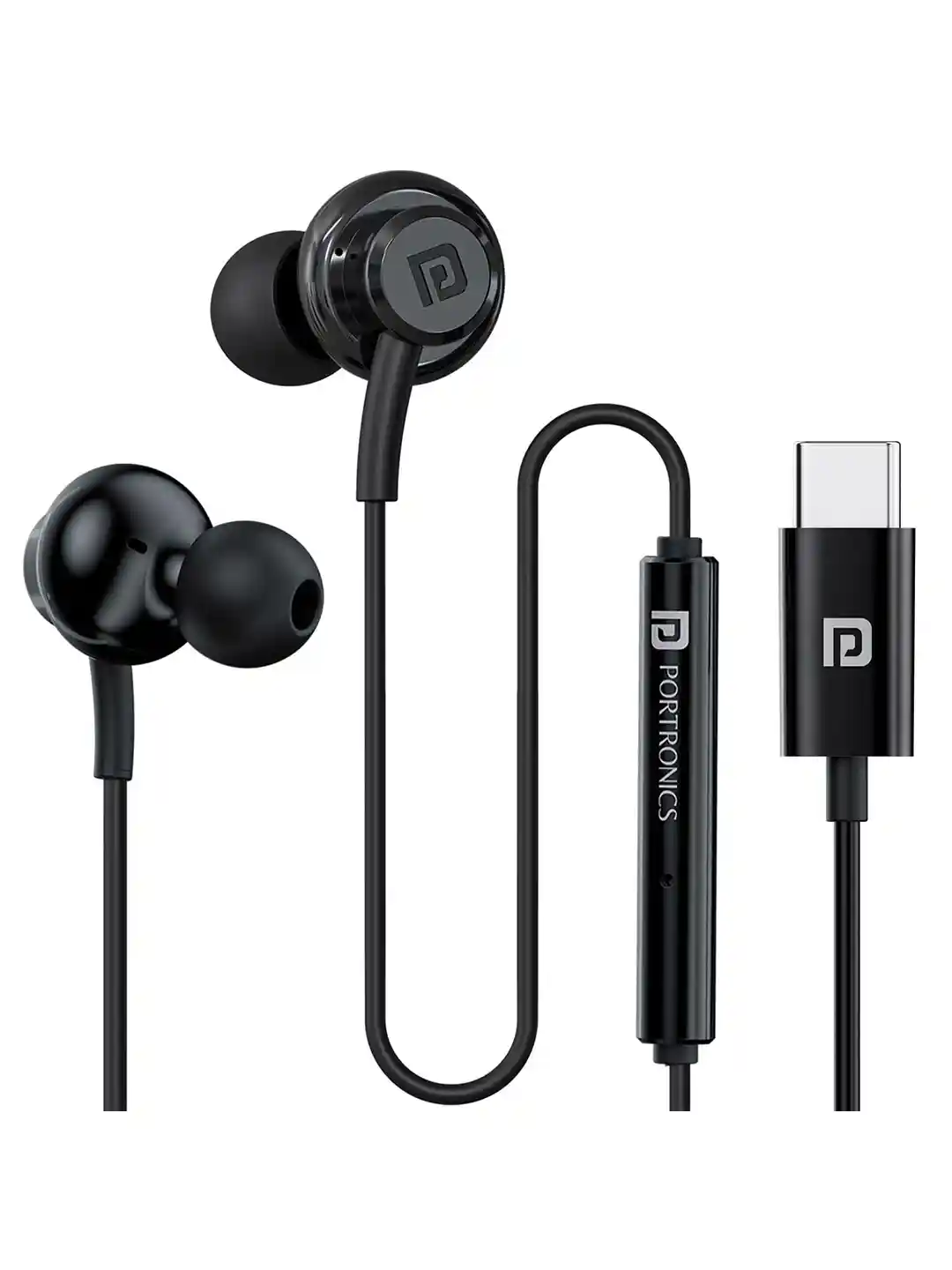 Buy Portronics Conch Gamma C in Ear Type C Wired Earphones