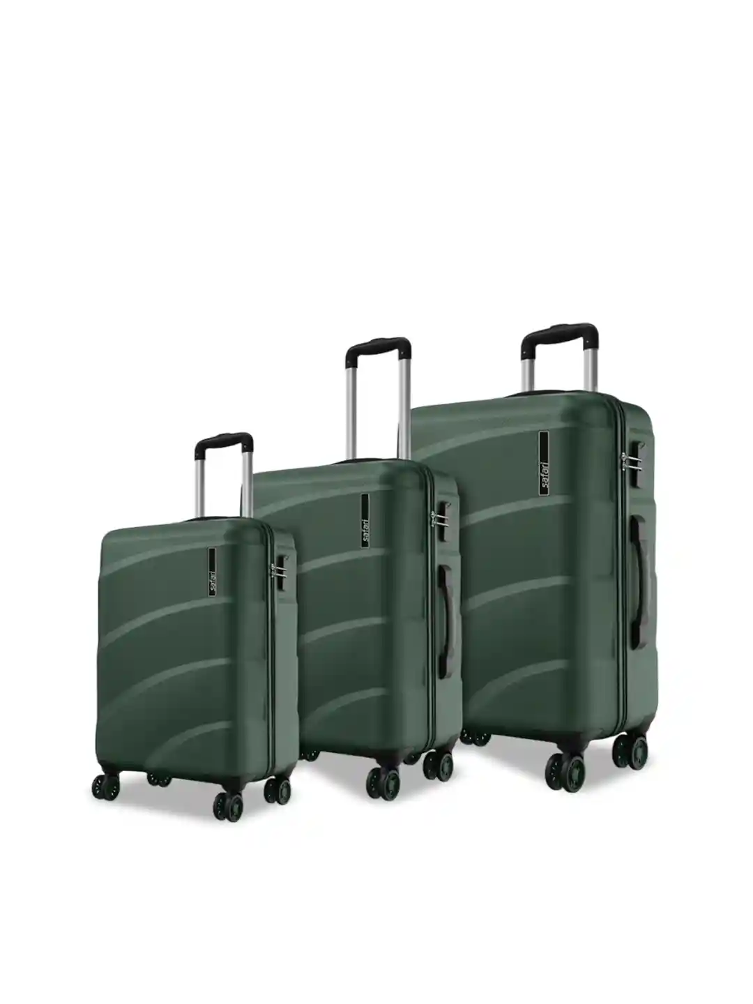 Buy Safari Zuno Set Of Hard Luggage With Dual Wheels Trolley Bag