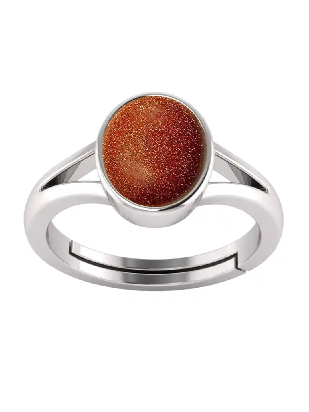 RSPR Ratti Carat Sunstone Sang Sitara Stone Adjustable Gemstone  Finger Ring