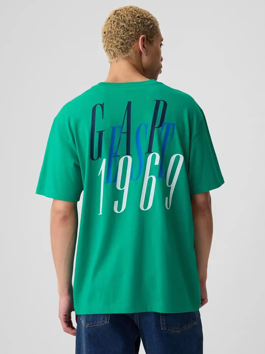 GAP Pure Cotton Brand Logo Printed Relaxed Fit T-shirt