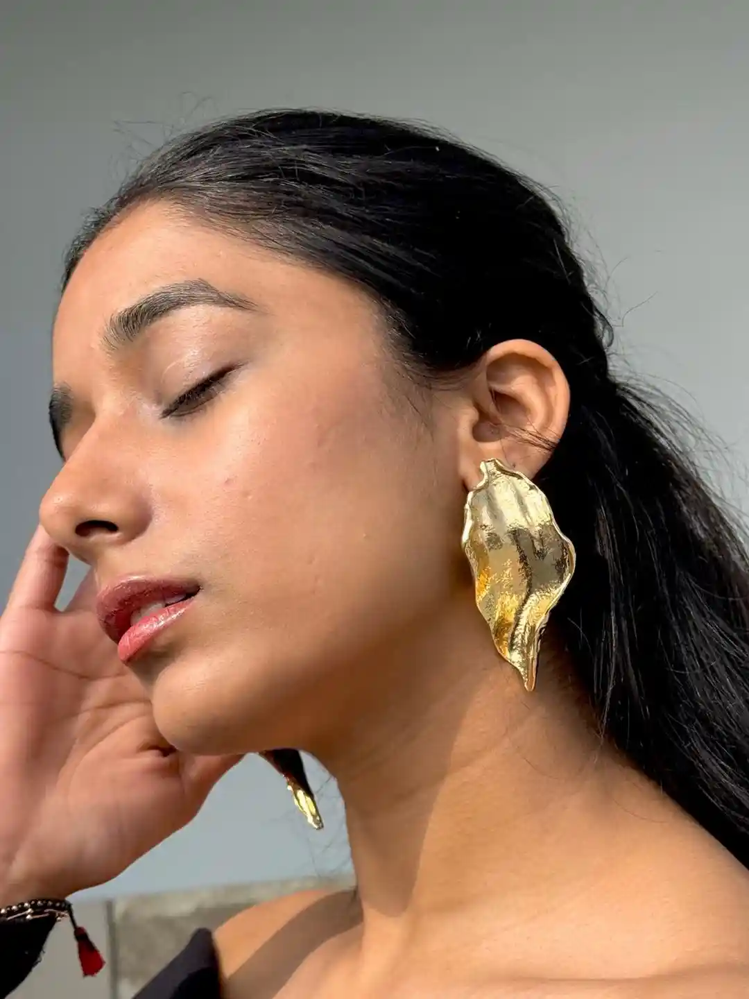 Buy A little Extra Contemporary Metal Earrings Earrings for