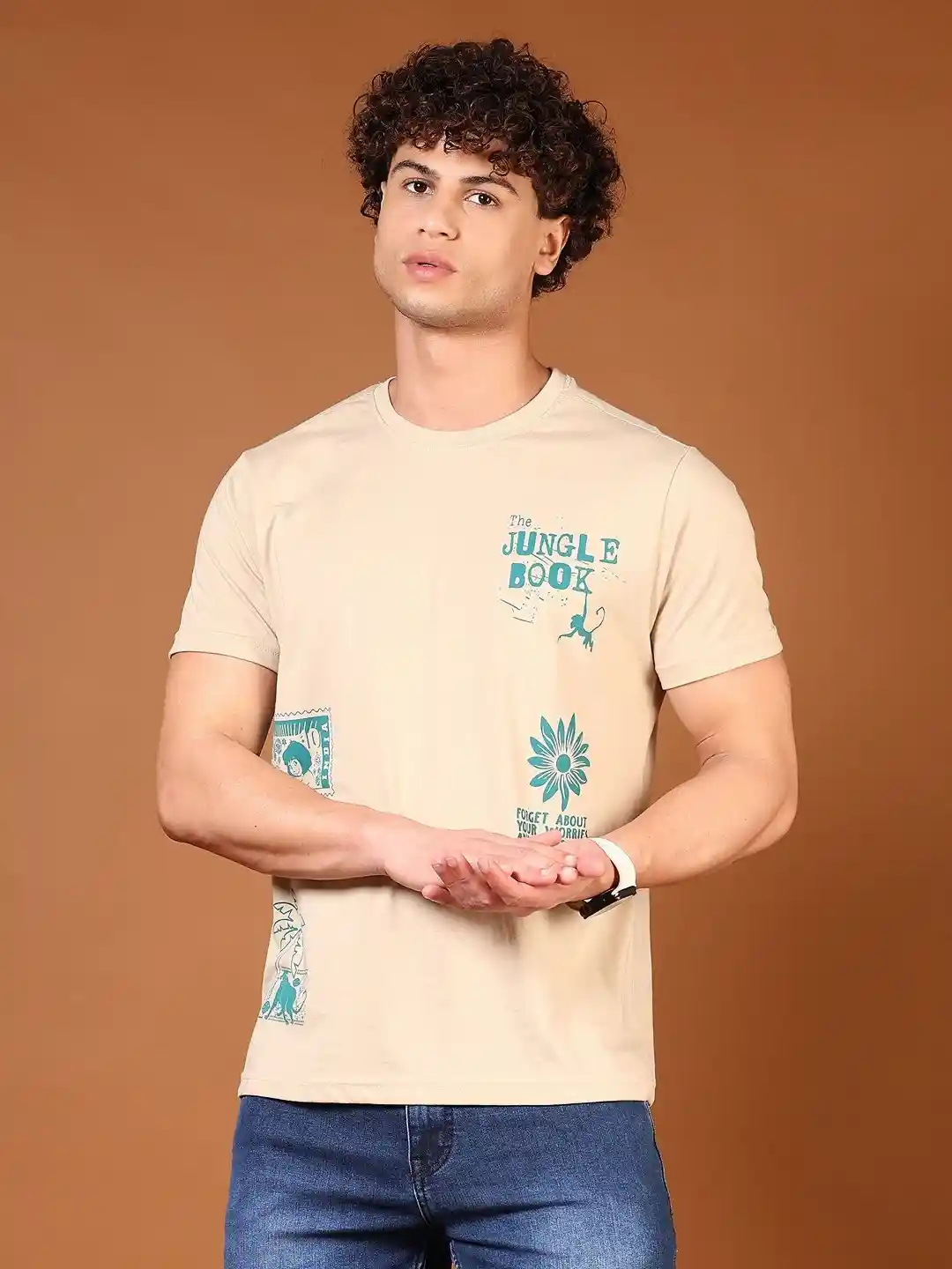 Buy LIMEROAD Men Varsity Printed Applique T-shirt Tshirts for