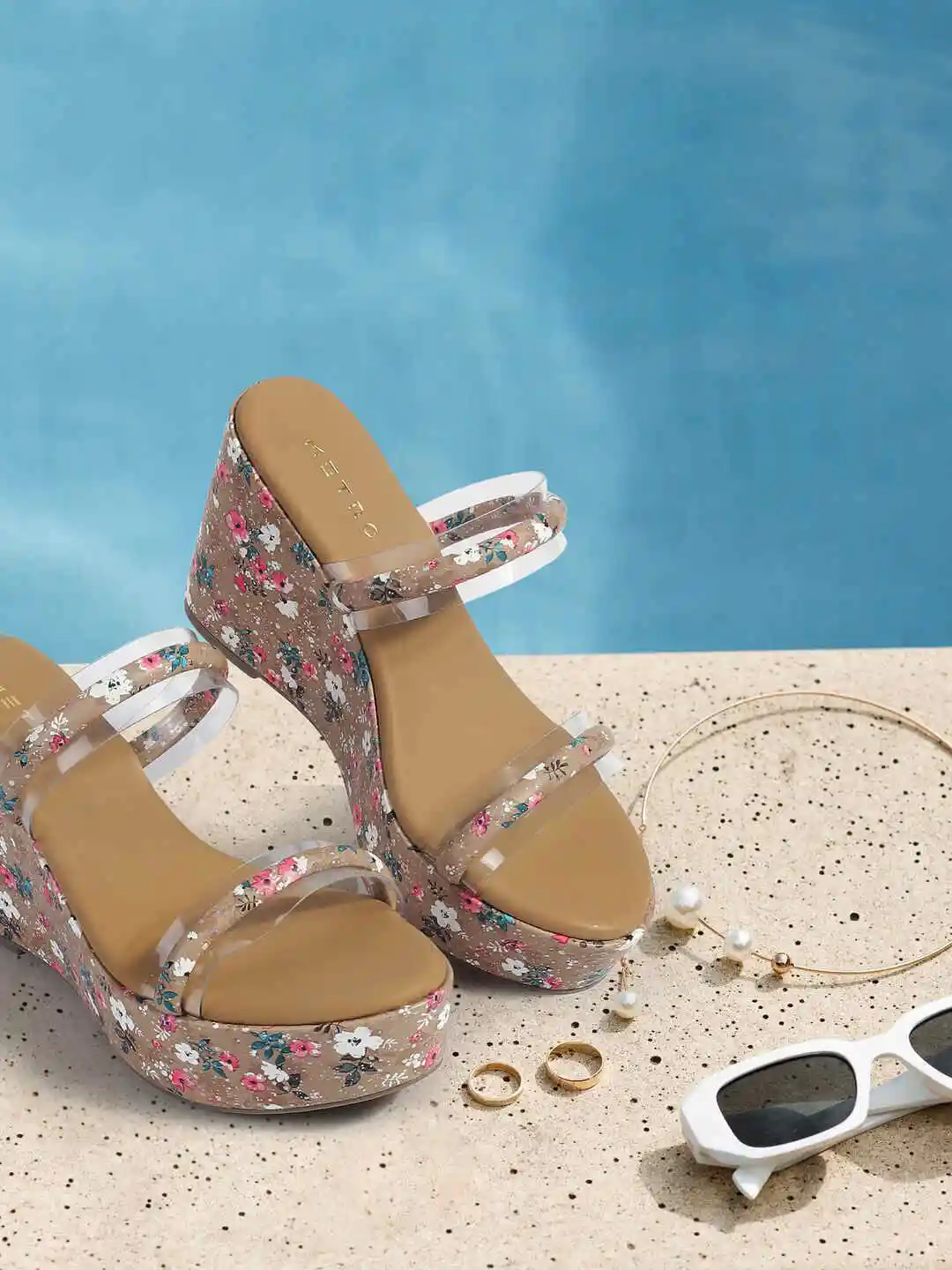 Buy Metro Women Printed Platform Heel Open Toe Sandals Heels for