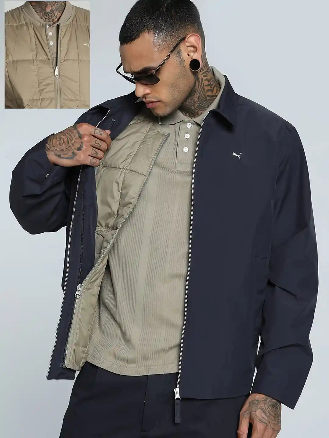 Buy Puma Men's MMQ 2-in-1 Relaxed Fit Jacket - Jackets for Men 34590609 |  Myntra