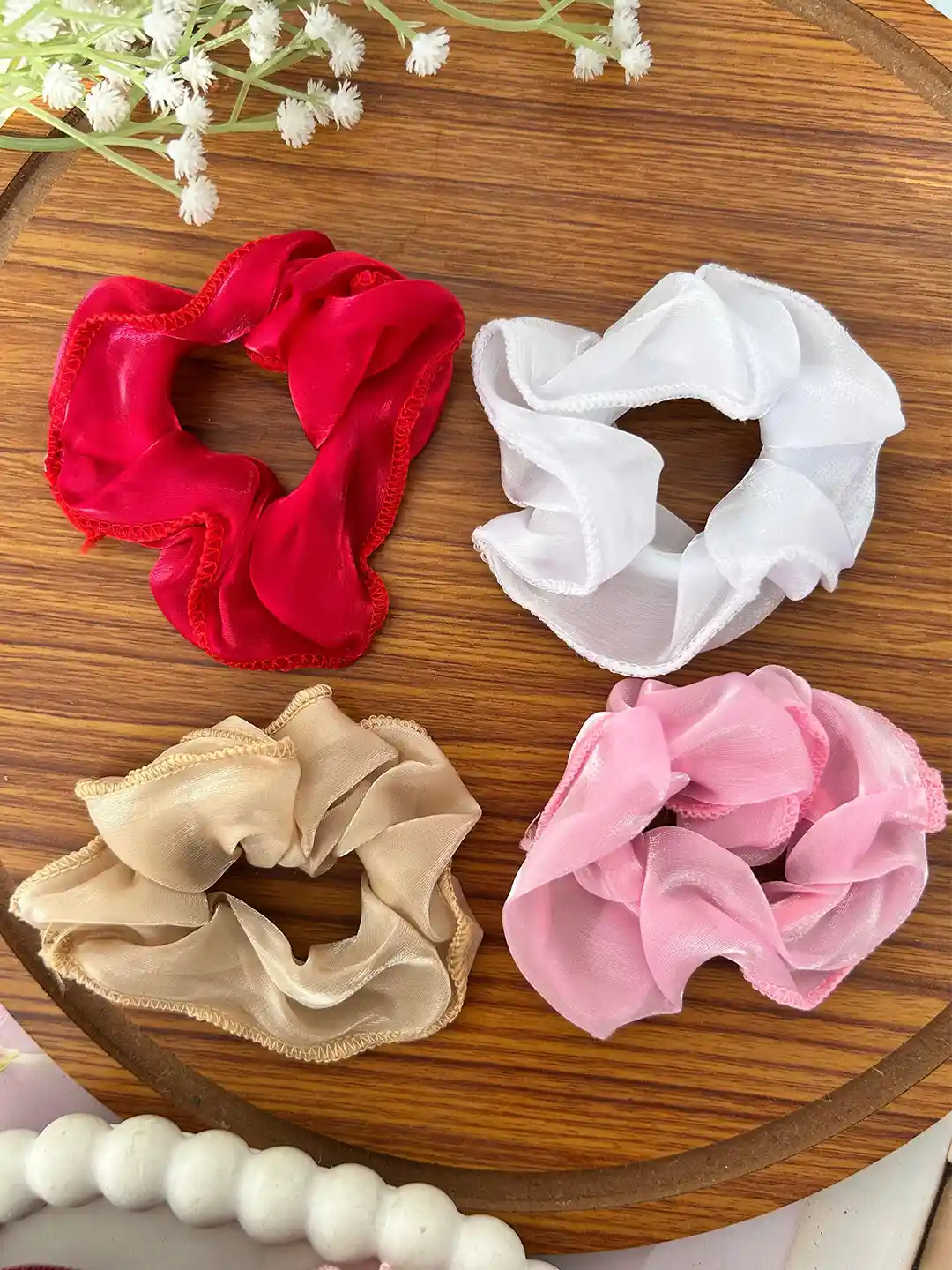 Buy Radhya Accessories Women Pack of Dreamy Satin Organza