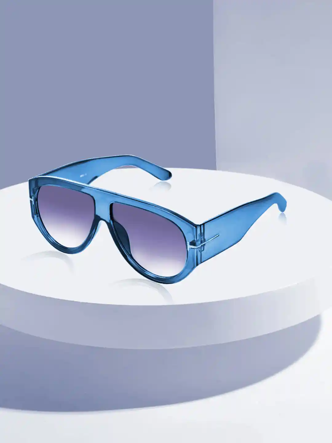 DressBerry Women Round Sunglasses With UV Protected Lens DBSG-V696-05-Blue