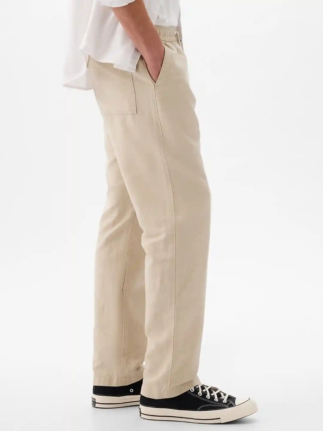 Buy GAP Men Relaxed Fit Linen Cotton Trousers Trousers for Men