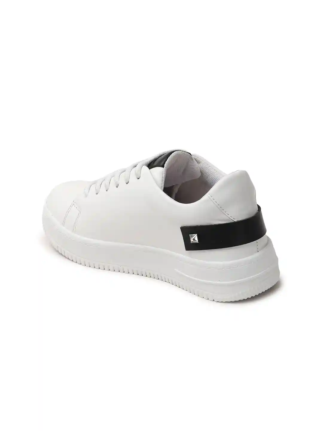 Creattoes Women Lace-Ups Round Toe Sneakers