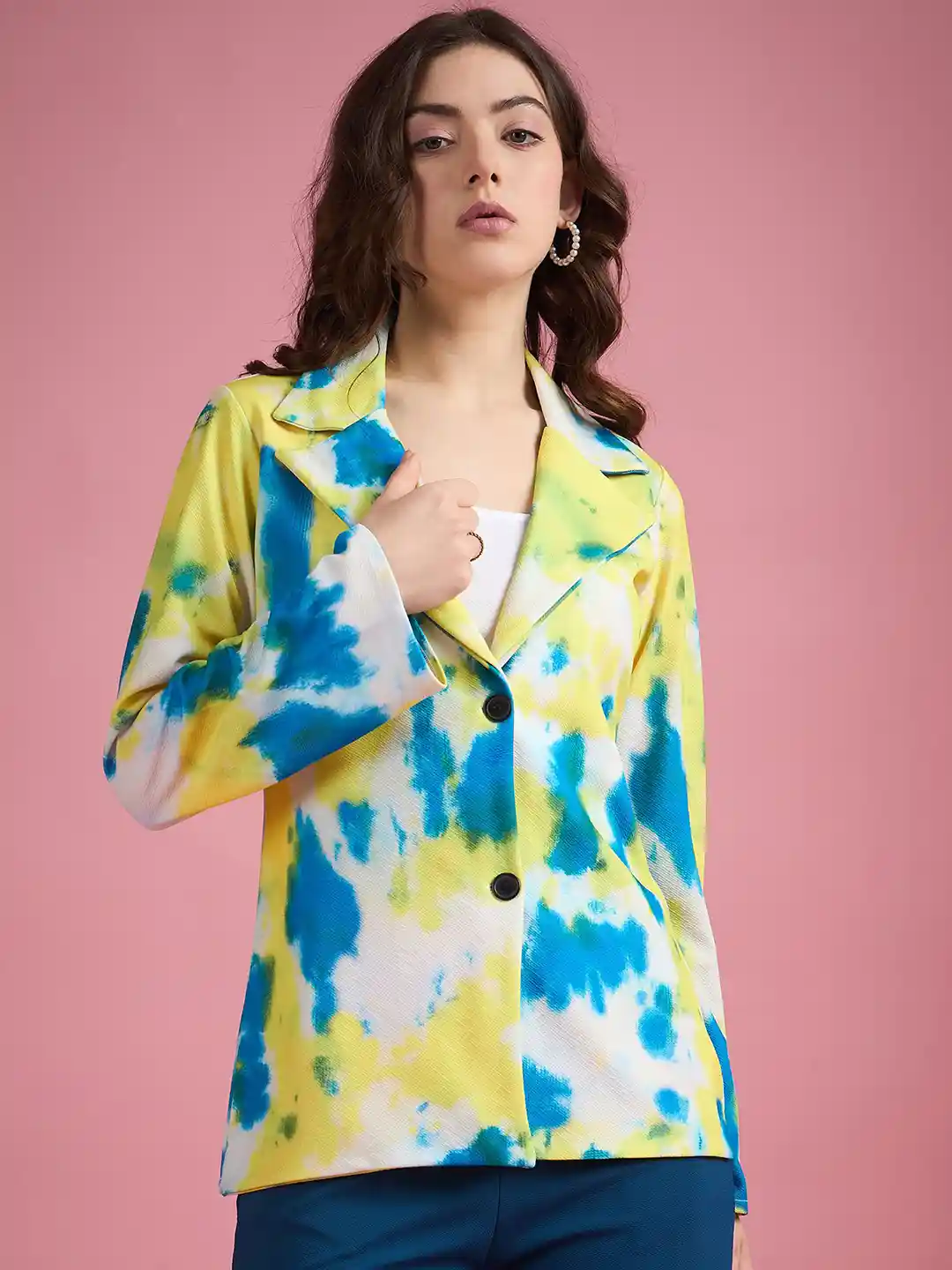 Buy DressBerry Classic Regular Fit Ombre Printed Single-Breasted