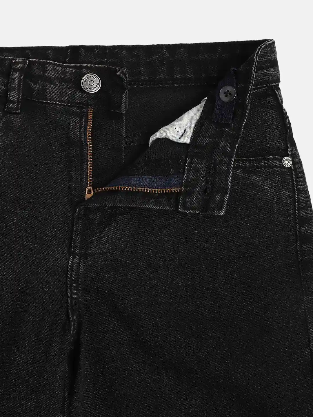 Urbano Juniors Boys Loose Baggy Fit Mid-Rise Washed Denim Stretchable Jeans