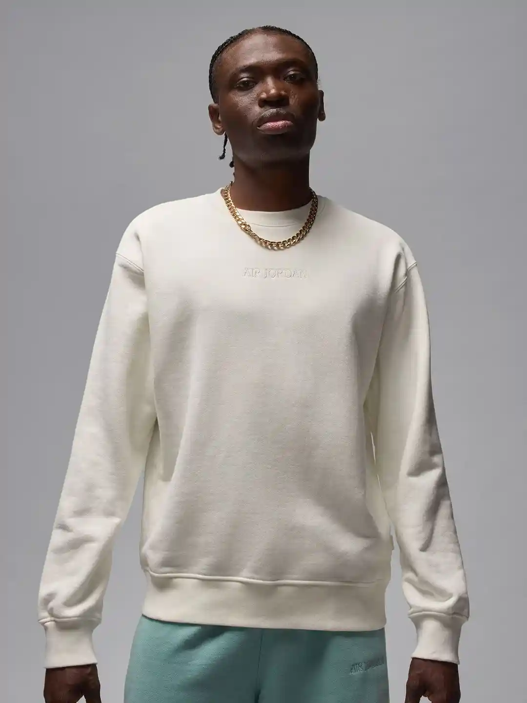 Buy Nike Air Jordan Wordmark Men's Fleece Crew-Neck Sweatshirt