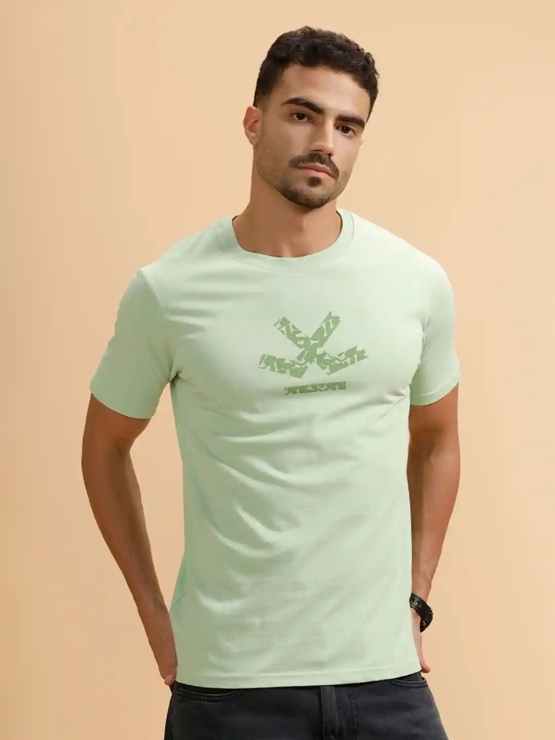 Round Neck T Shirts On Myntra Mens Shirts Tinted T Shirt Flipkart