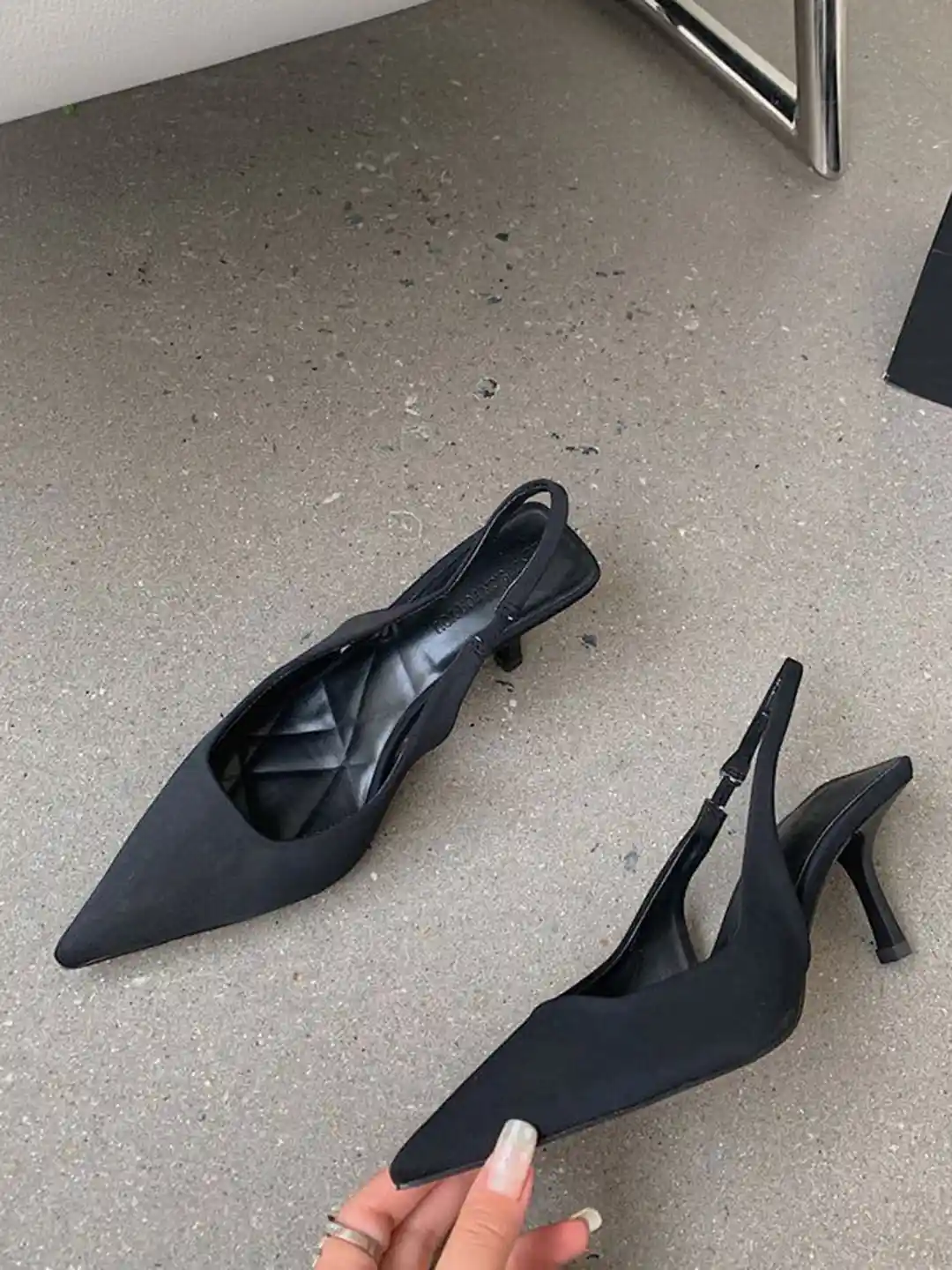 Buy MONRSH Women Stiletto Heel Pointed Toe Mules Heels for Women