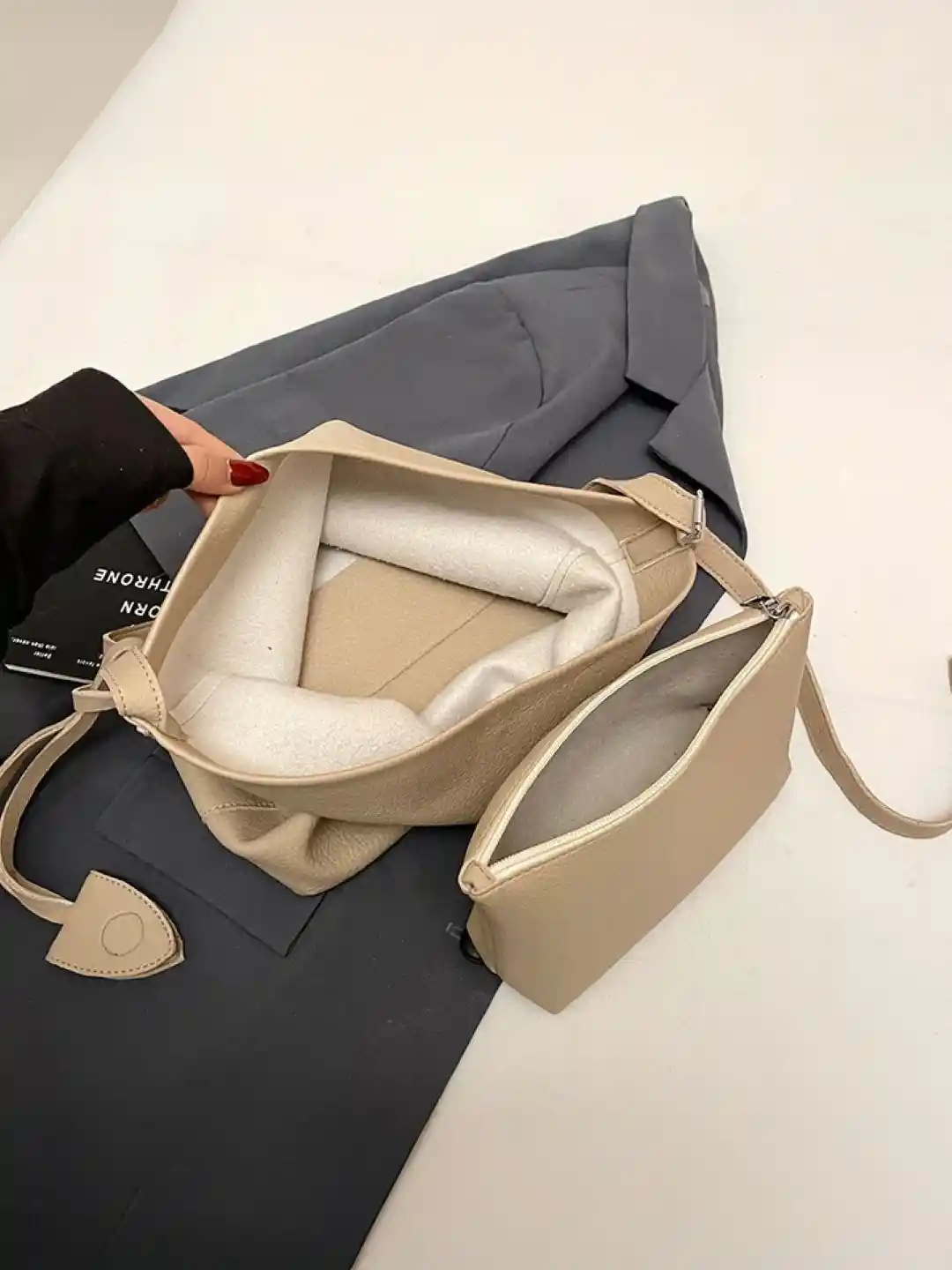 Buy KPOP Women PU Non-Detachable Sling Strap Shoulder Bag