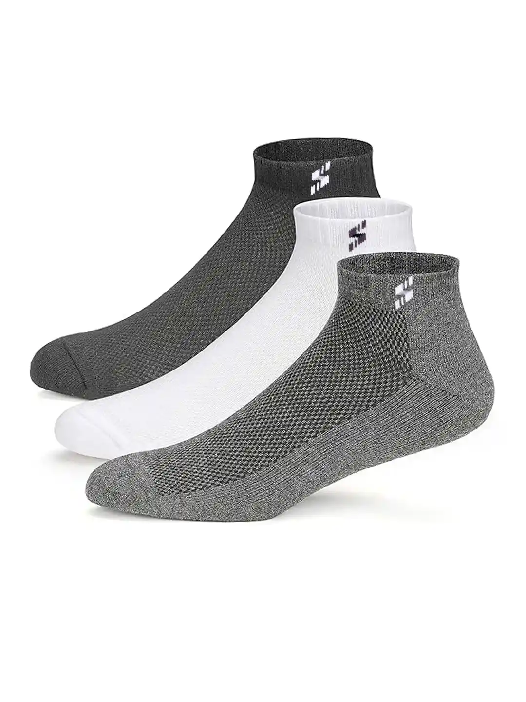 Buy Supersox Men Pack of Solid Half Terry Cushion Sneaker-Length