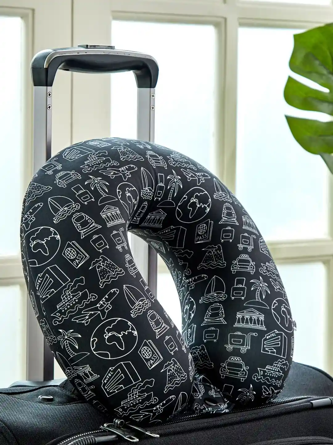 Buy Home Centre Garnet Grey White Memory Foam Filled Cotton