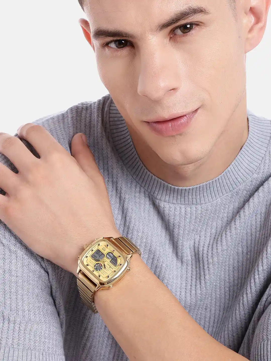 Buy FOREST Men Bracelet Style Straps Analogue Digital Multi