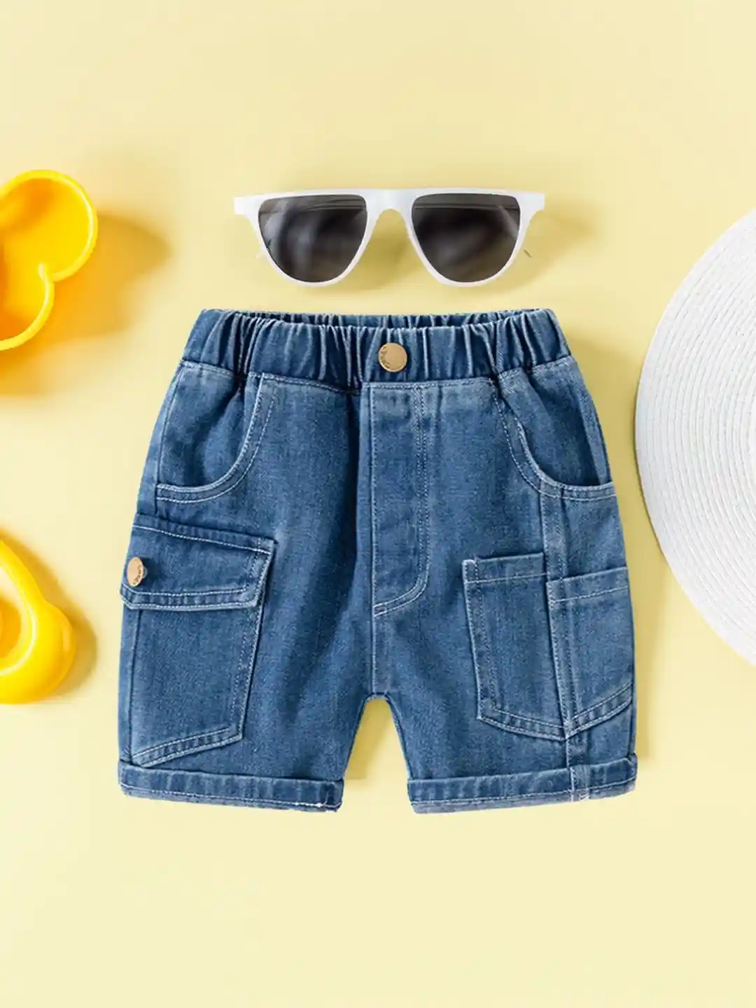 Buy Xsole Boys Relaxed Fit Denim Shorts Shorts for Boys 37440548
