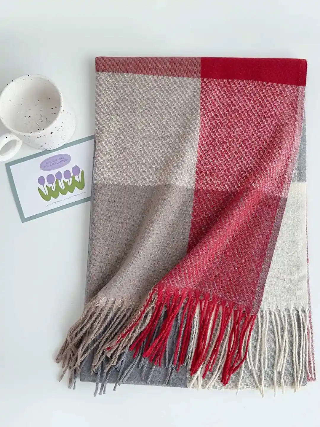 Buy CrossKulture Women Checked Print Scarf Scarves for Women