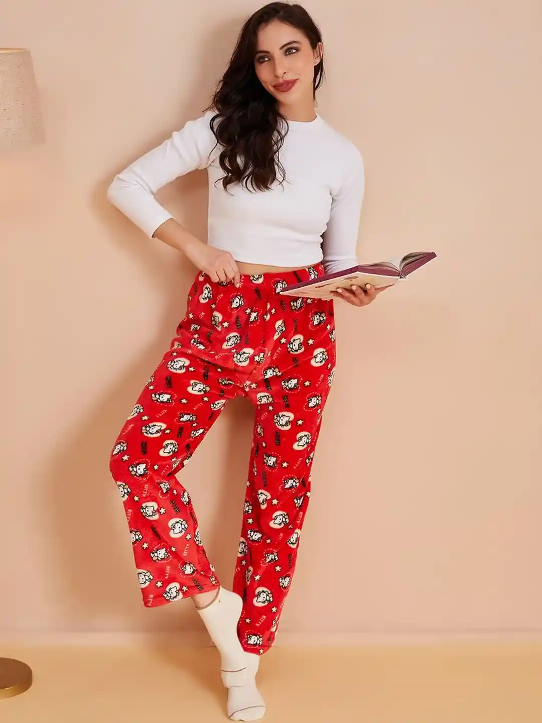 Buy SECRETS BY ZEROKAATA Pack Of Printed High-Rise Fleece Winter