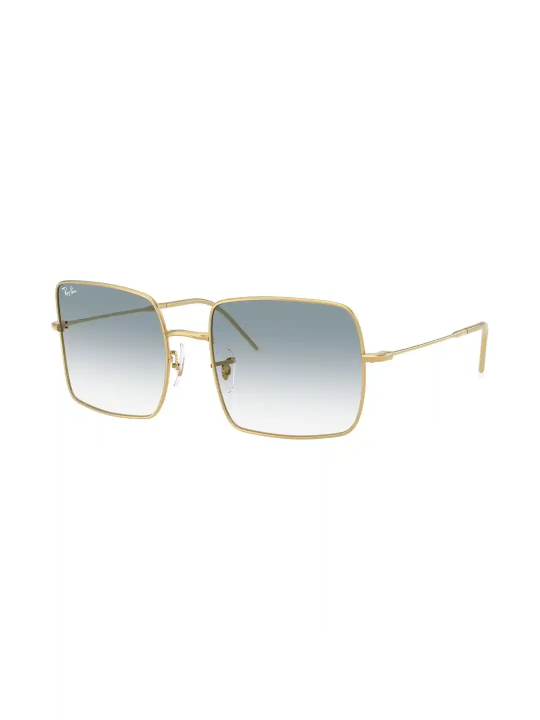 Buy Ray-Ban Women Blue Lens Gold-Toned Square Sunglasses With UV