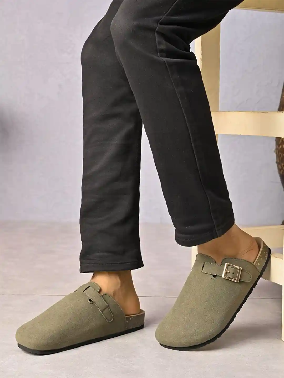 Buy Big Fox Men Suede Casual Shoe-Style Sandals Sandals for Men