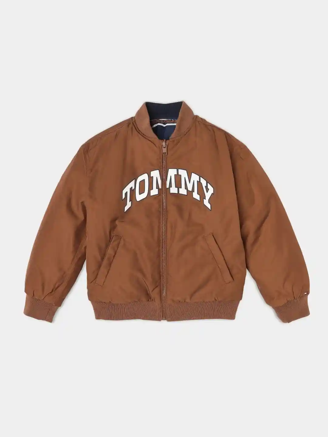 Buy Tommy Hilfiger Boys Brand Logo Printed Stand Collar Relaxed