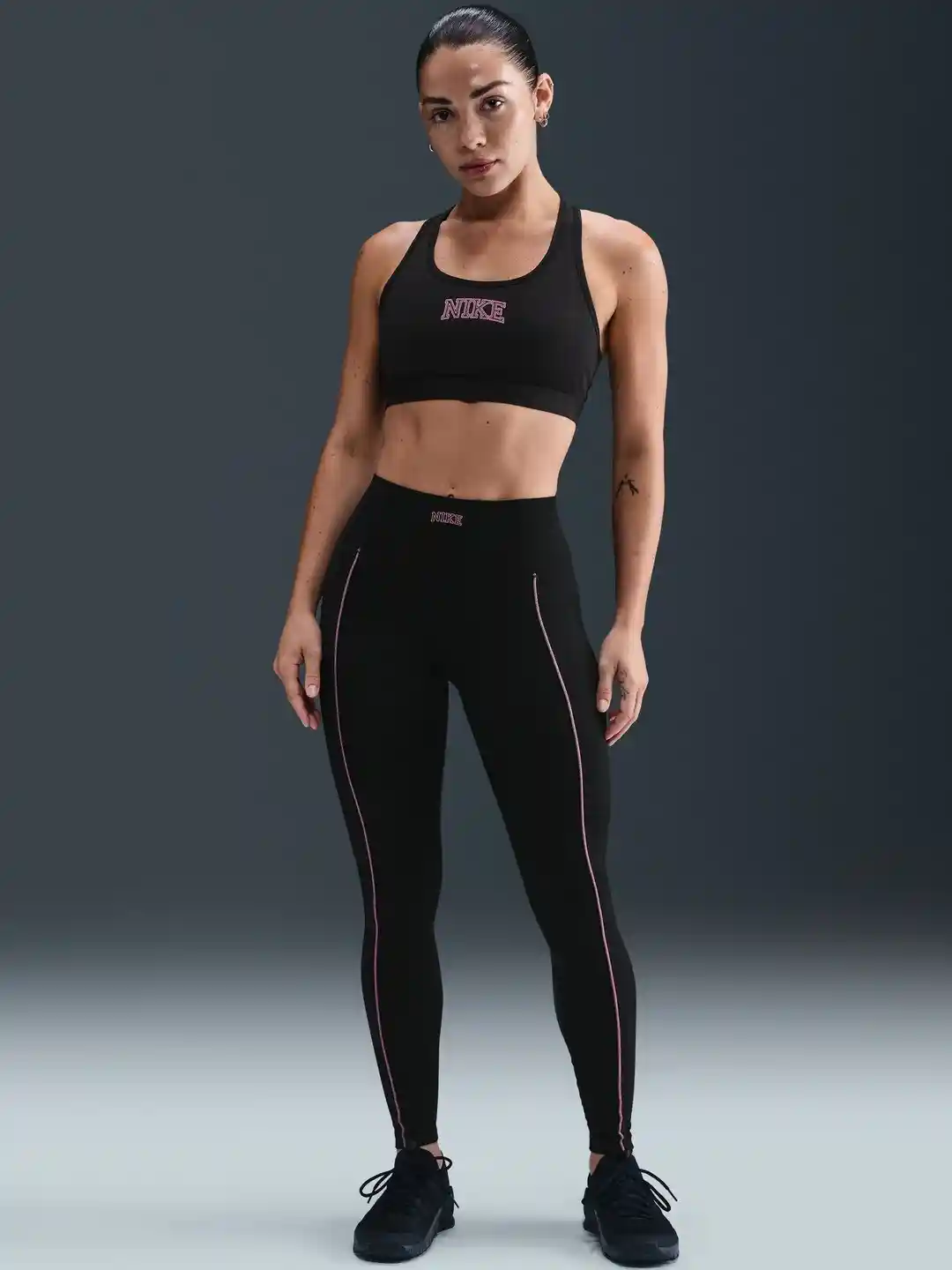 Buy Nike Women Solid High-Waisted Full-Length Leggings Tights