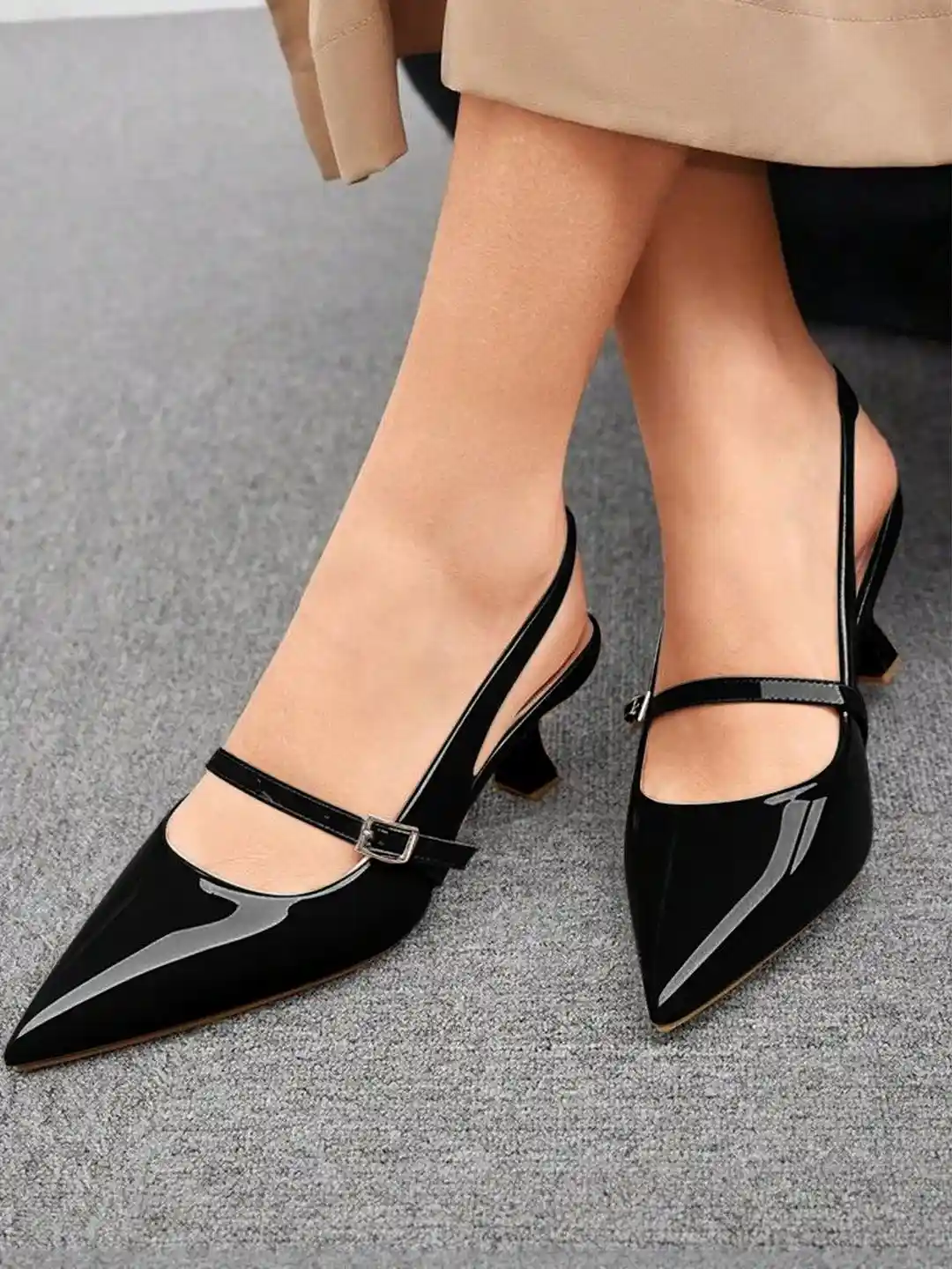 Buy Street Style Store Women Pointed Toe Kitten Heels Pumps With