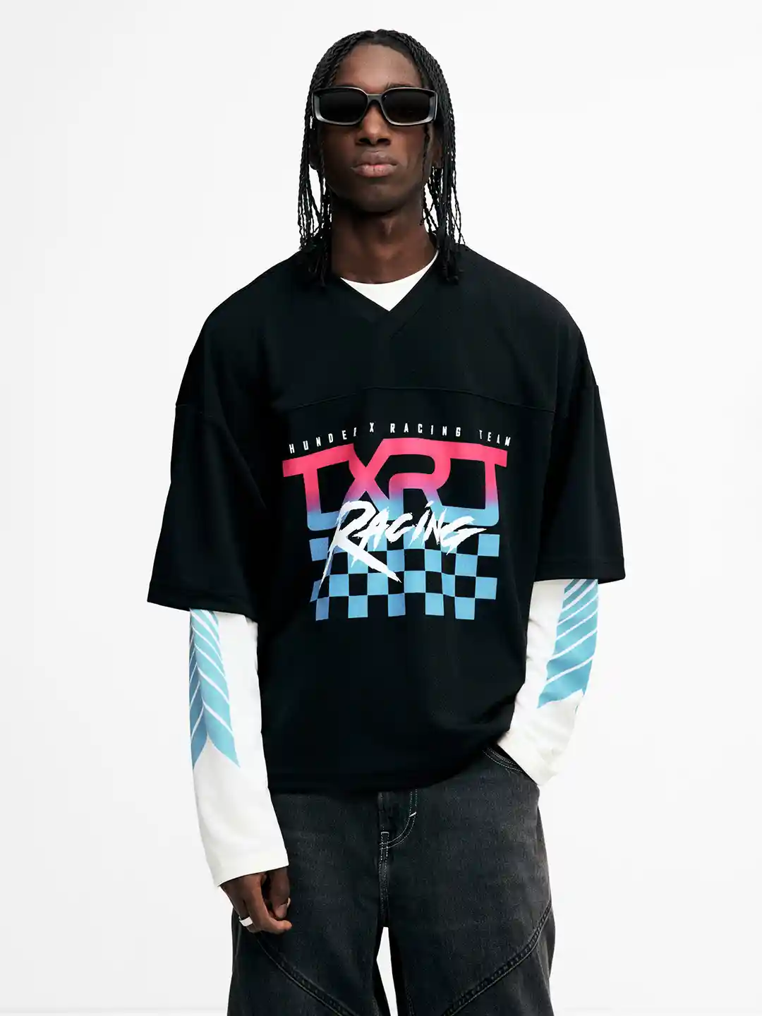 Buy H&M Oversized Fit Printed Mesh T-shirt Tshirts for Men