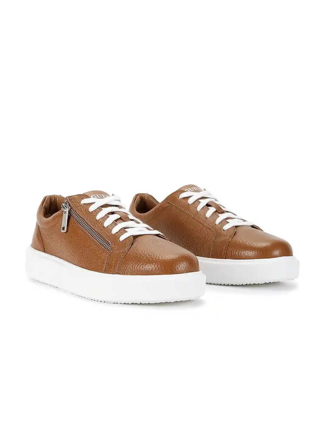 Buy GUESS Men Textured Leather Sneakers Casual Shoes for Men