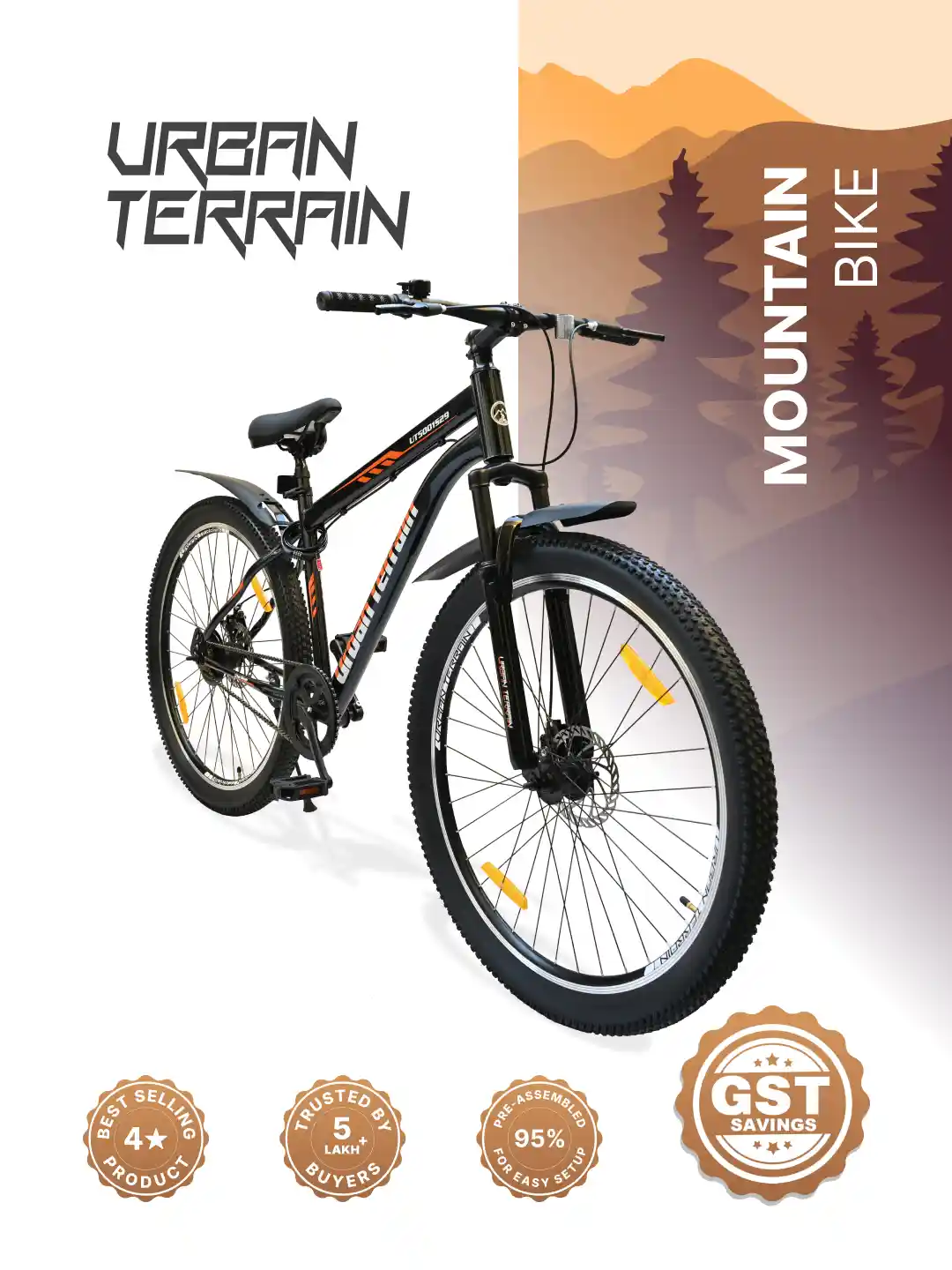 Buy URBAN TERRAIN UT5001S29 with Dual Disc Brake, Bell Lock