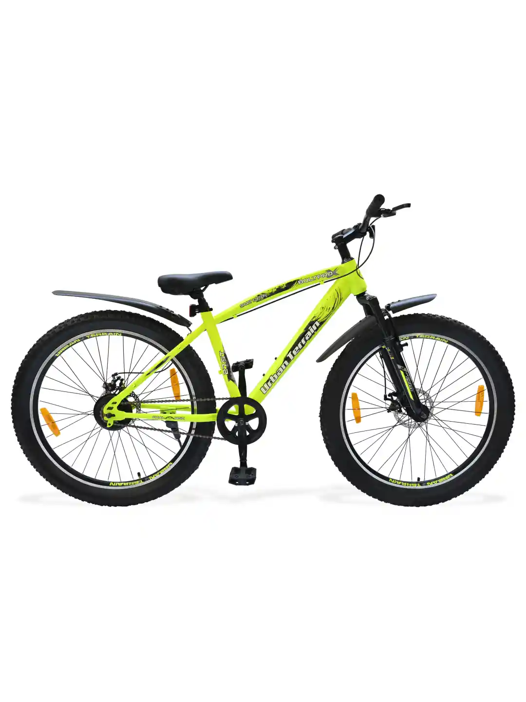 URBAN TERRAIN Bolt Pro Cycles Steel Frame Single Speed Mountain  Bike-Green