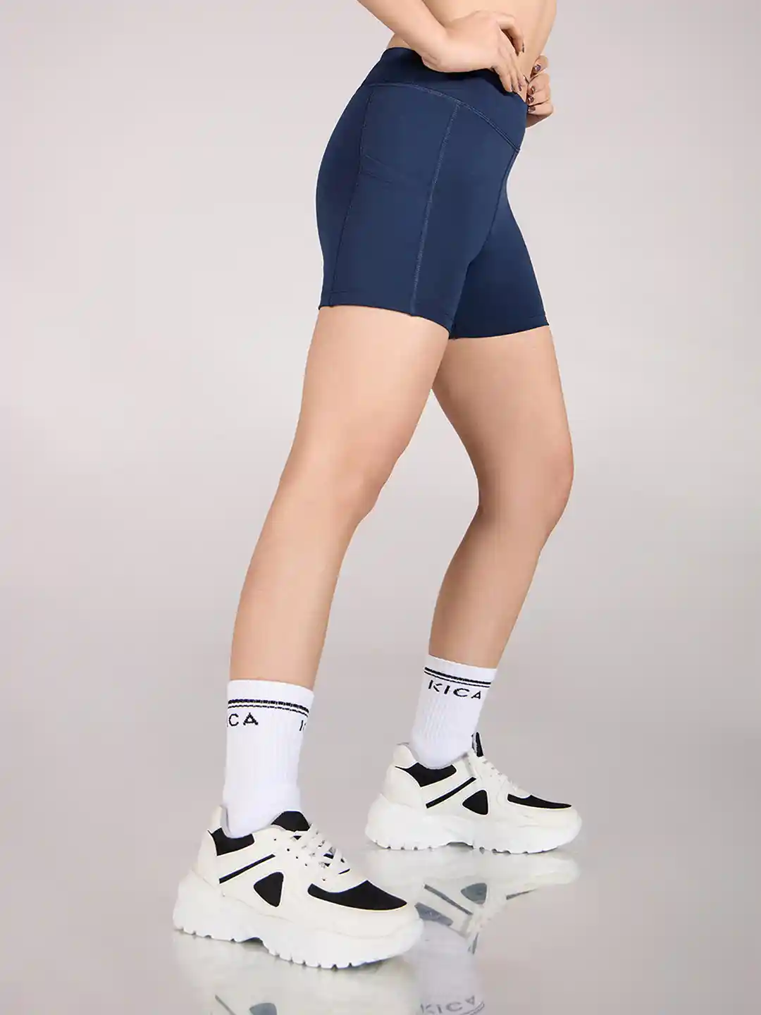 Buy KICA Women High Waisted Booty Shorts With Side Pockets For