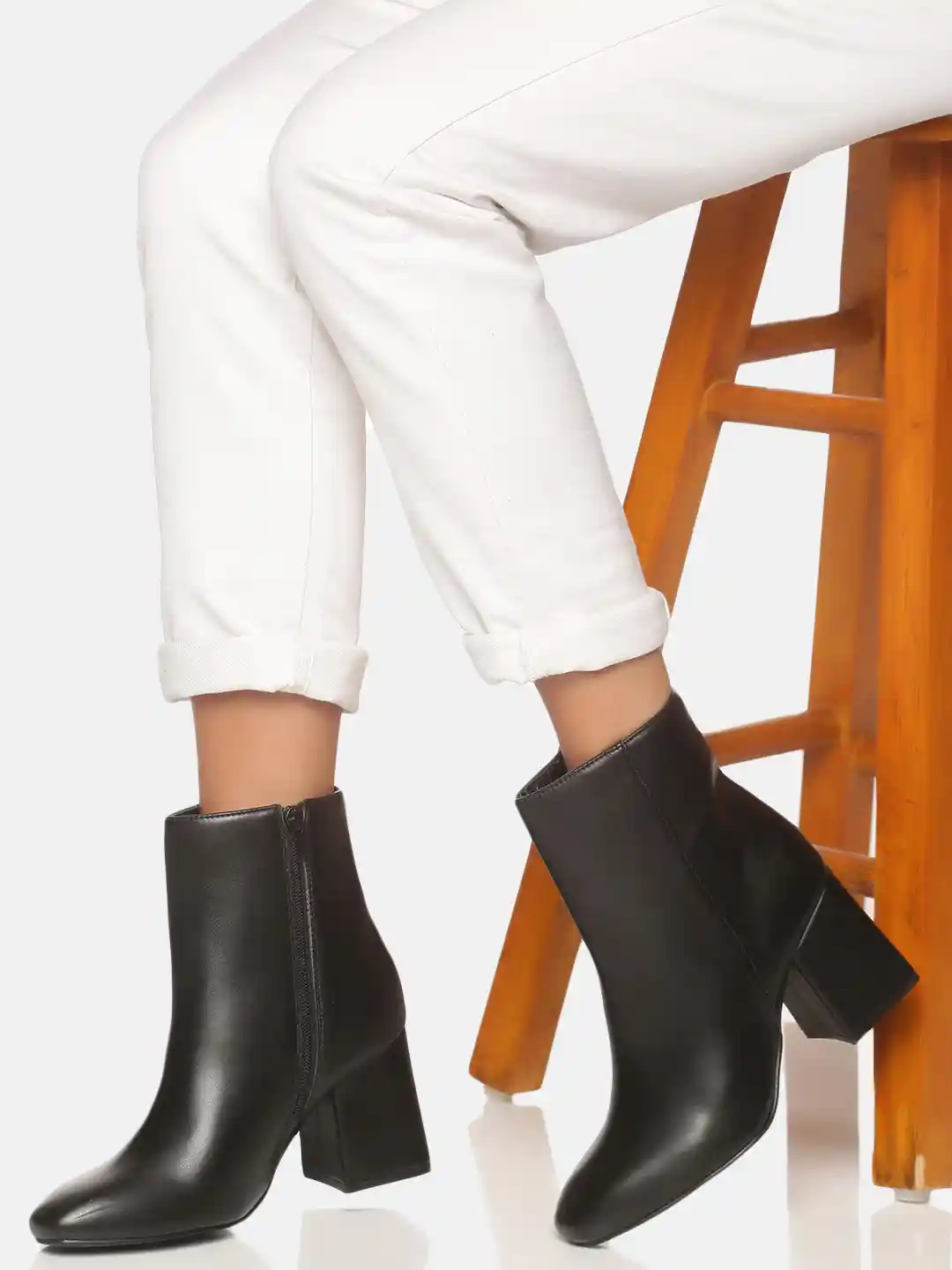 週末まで価格！MOUSSY STRETCH BLOCK HEEL ブーツSサイズ MOUSSY | 【ViVi掲載】STRETCH BLOCK HEEL ブーツ (ブーツ ) |SHEL