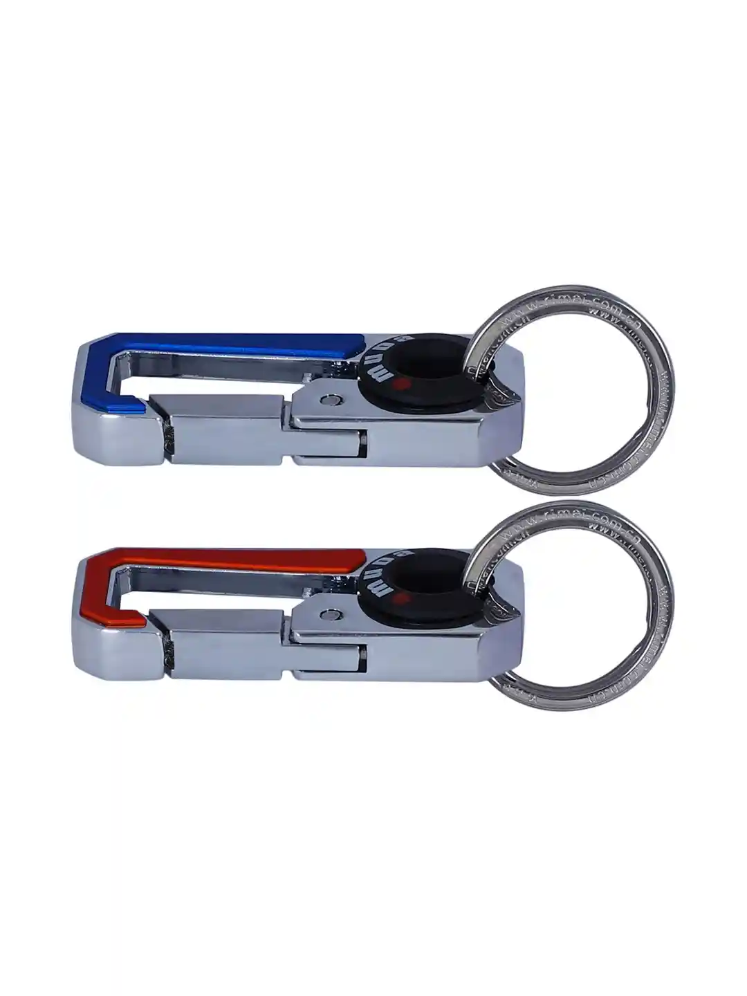 Buy omuda Set Of 2 Textured Press Lock Car & Bike Key Chain - Key