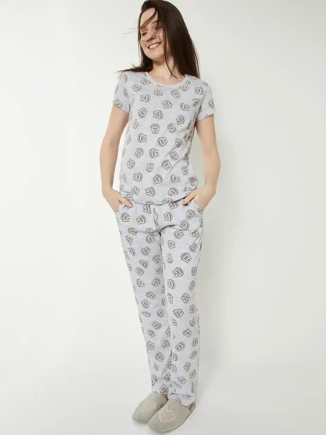 max Women Printed Night suit