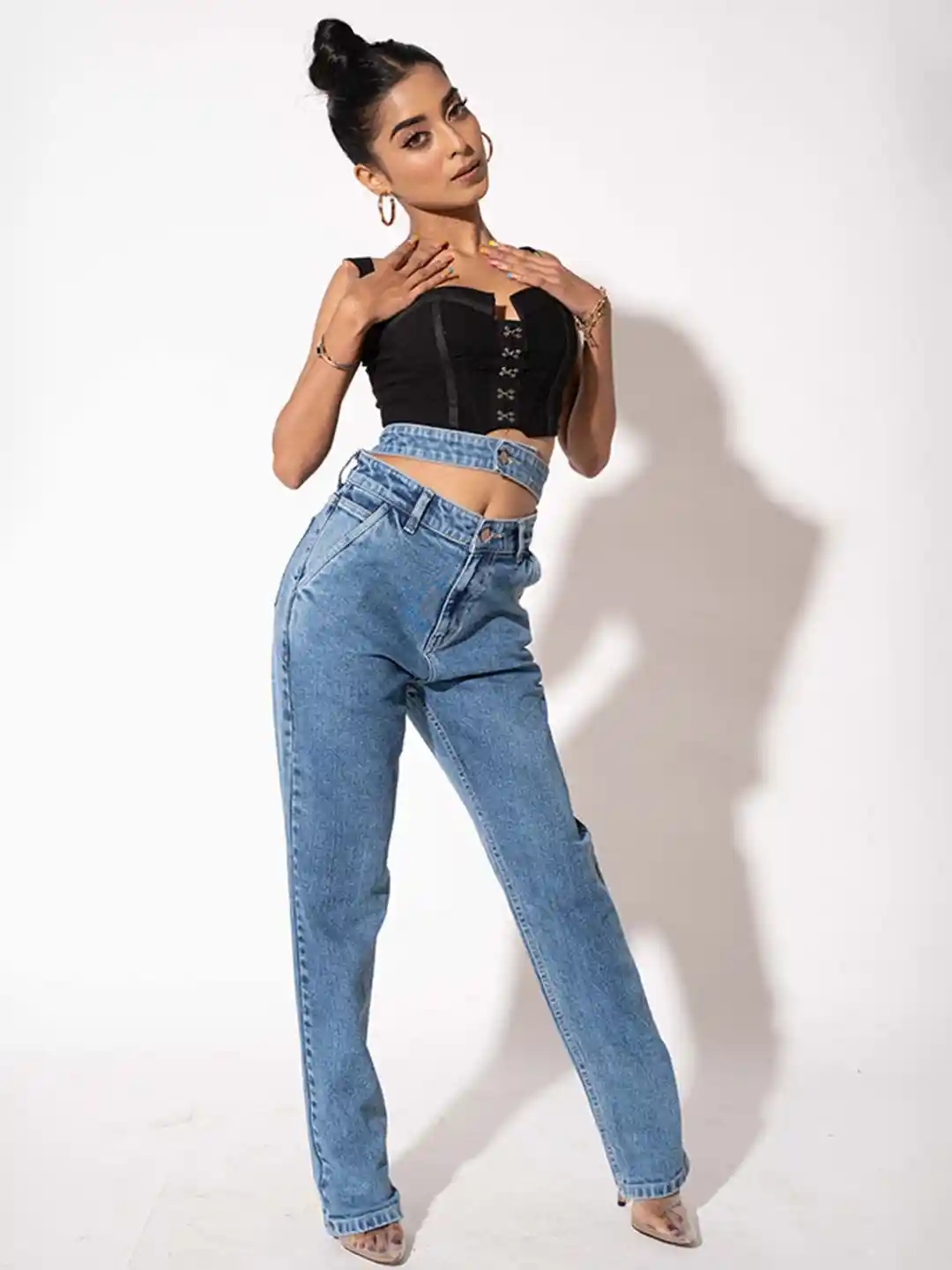 Buy Off Duty India Women Comfort Straight Fit High-Rise Jeans