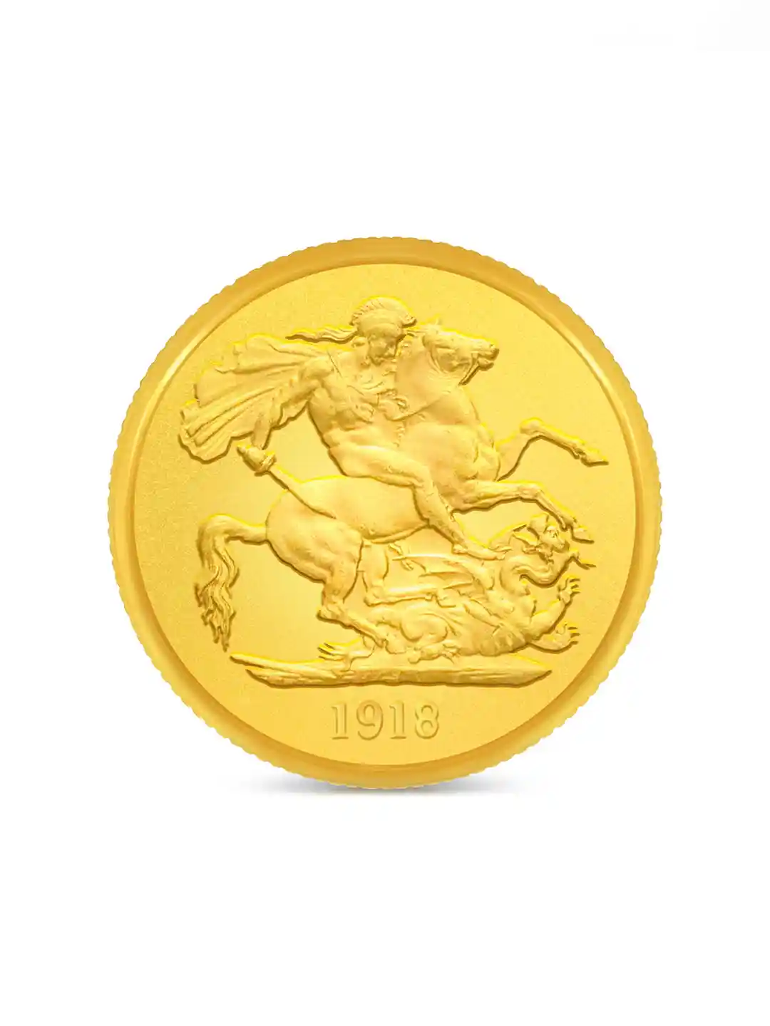 Buy BHIMA BIS Hallmark 22K 916 Purity George Head Gold Coin gram