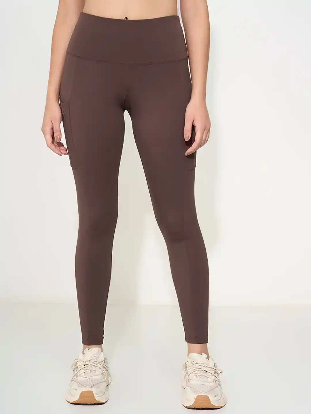 Buy Ajile by Pantaloons High-Rise Ankle-length Gym Tights Tights