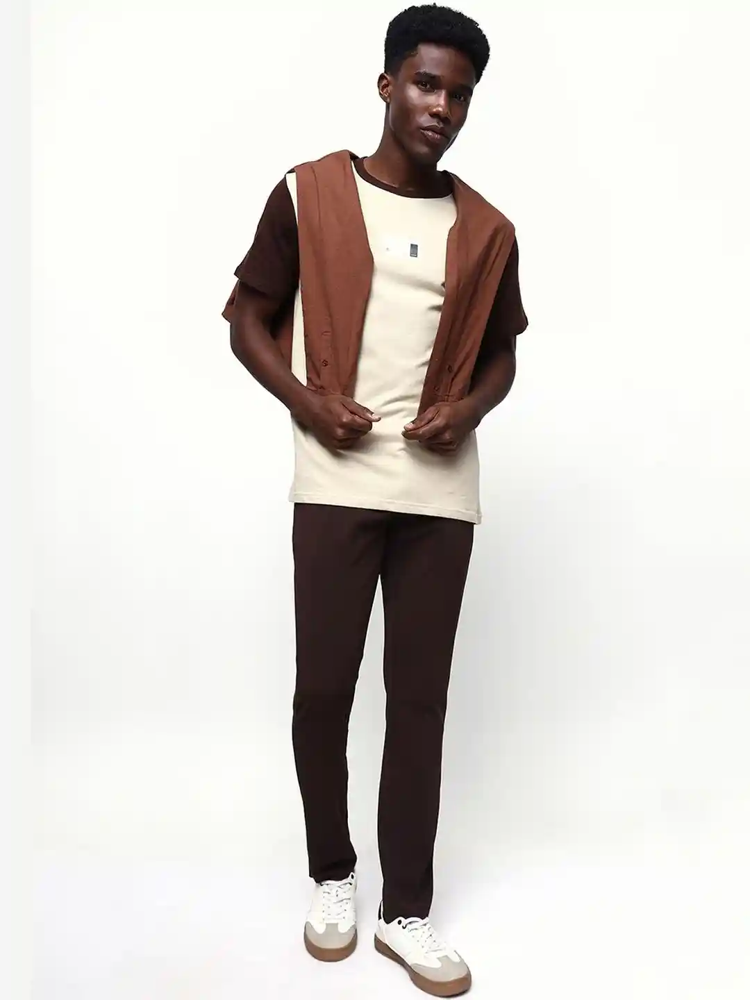 Buy Dennis Lingo Men Brand Logo Colourblocked T-shirt Tshirts