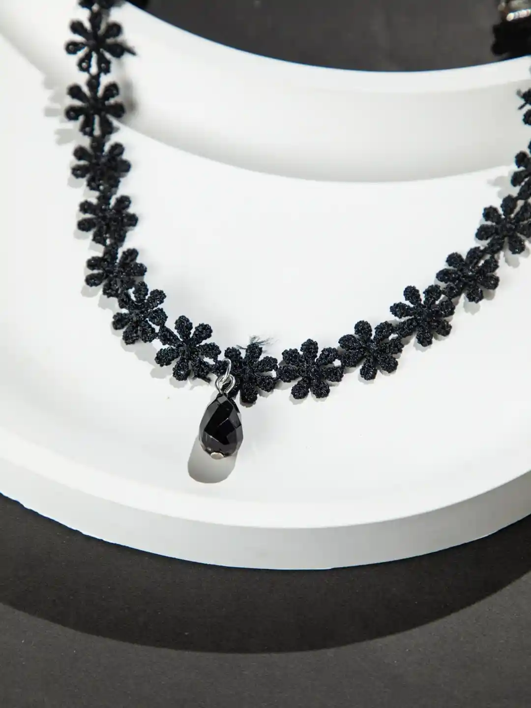 Buy Niscka Silver-Plated Artificial Stones Studded And Beaded