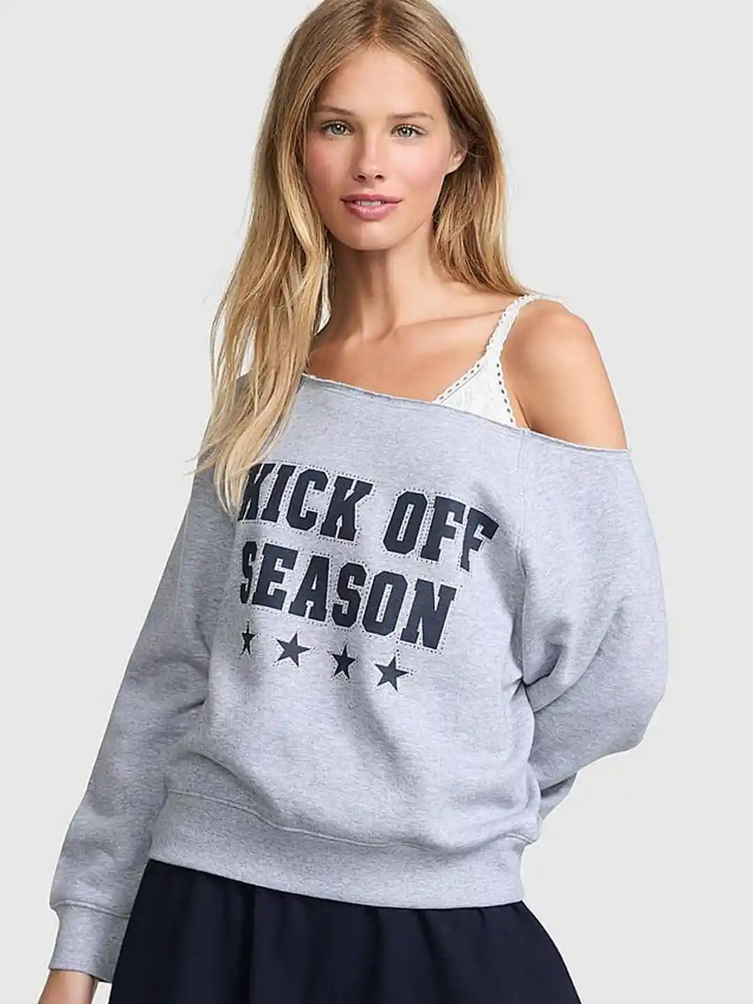 Buy Victoria's Secret Women Typography Printed Off-The-Shoulder