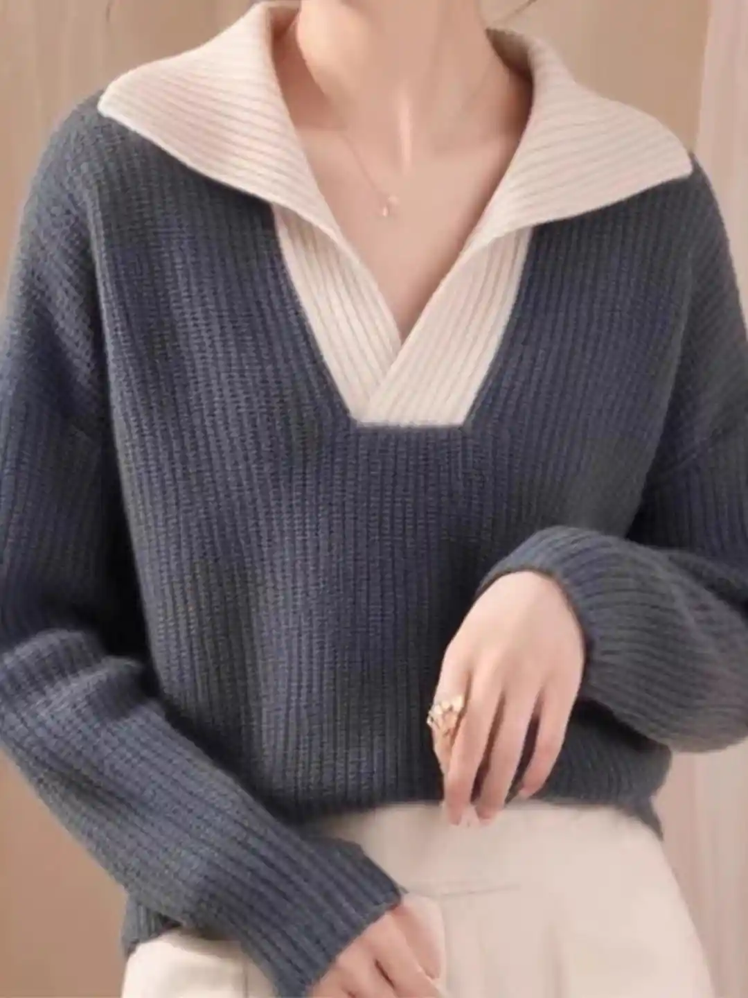 Buy HERE&NOW Colourblocked Pullover Sweater - Sweaters for Women