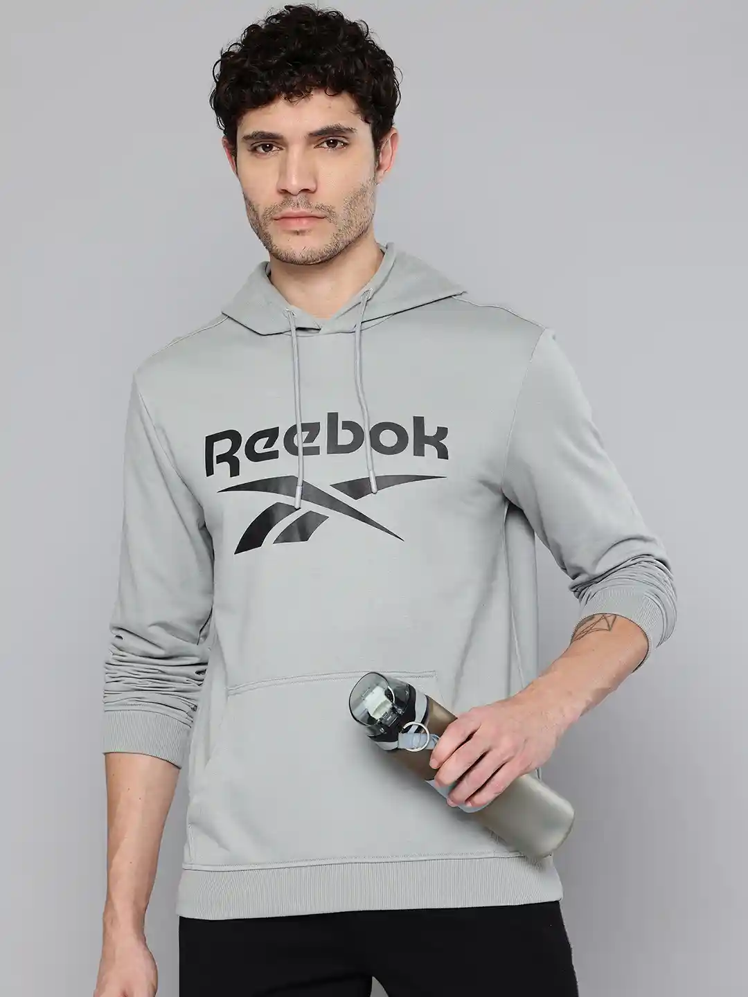 Buy Reebok Men Printed Hooded Sweatshirt Sweatshirts for Men