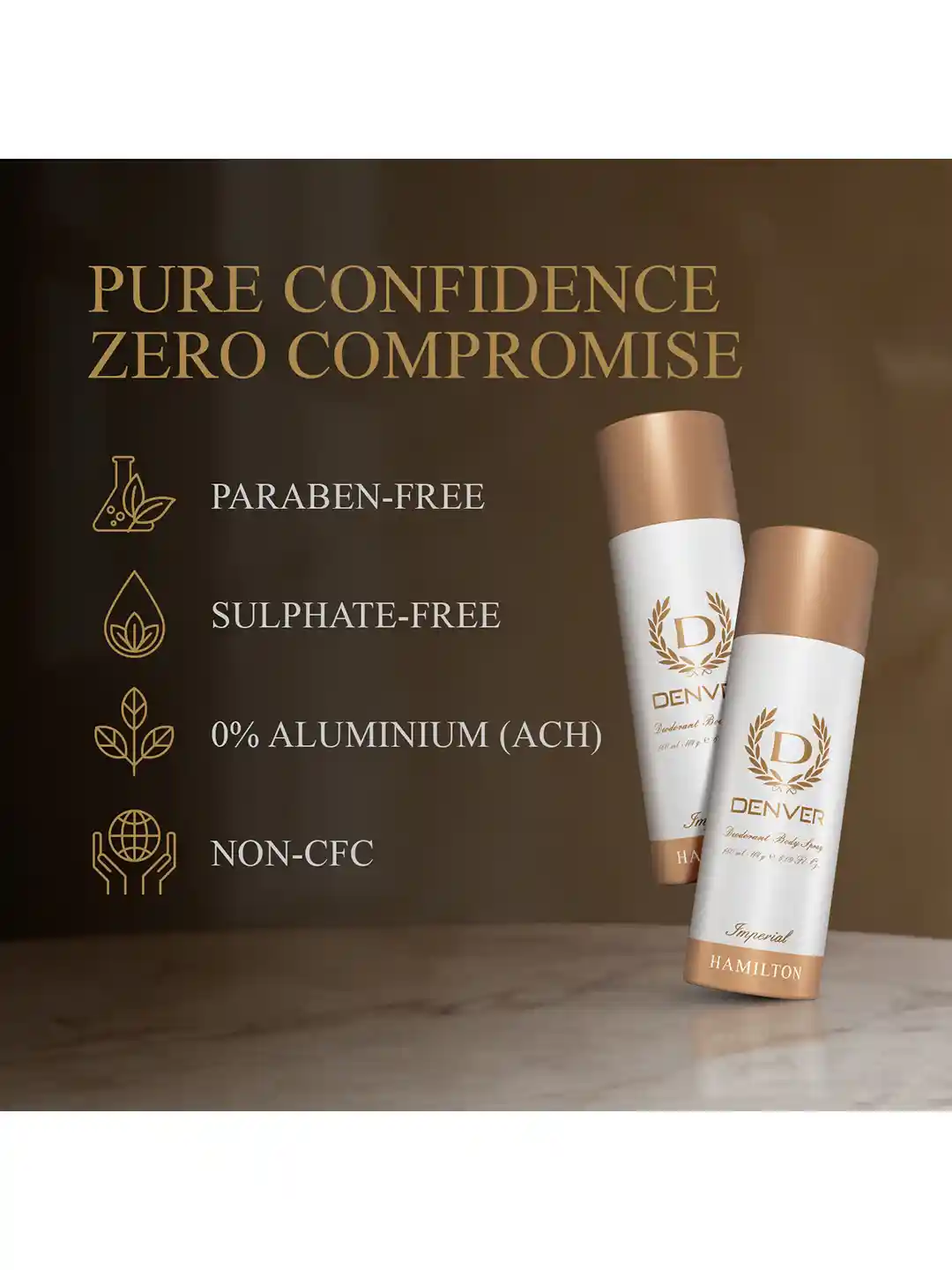 Denver Men Set of Imperial Deodorant Body Sprays 180ml Each