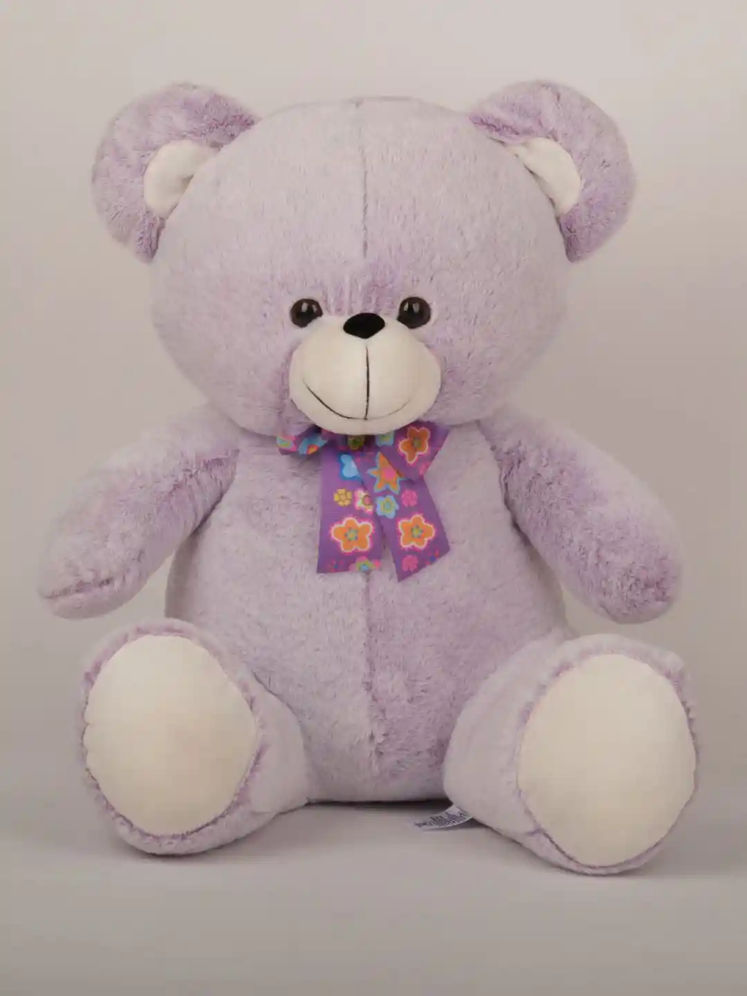 Buy DukieKooky Kids Purple Polyfill Teddy Bear with Floral Ribbon
