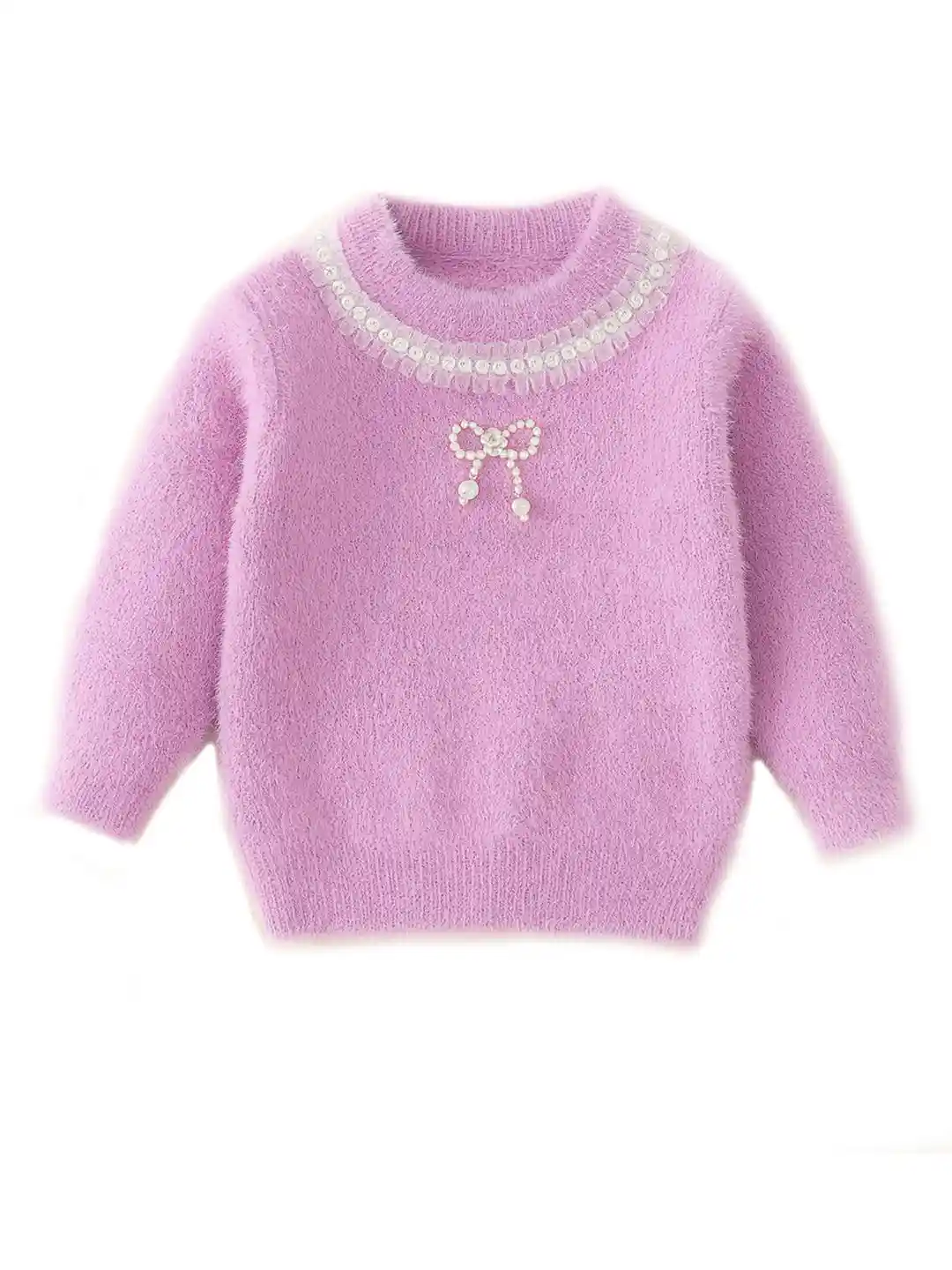 Buy Bold N Elegant Girls Pullover Sweater with Embellished Detail