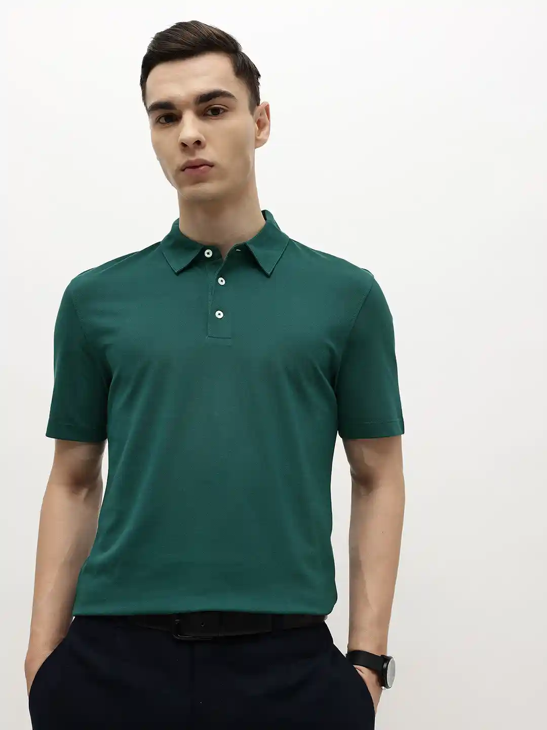 MANGO MAN Regular Fit Polo Collar T-shirt